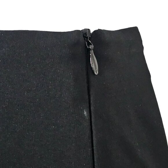 Escada Pintuck Hi Rise Trouser‎ Pants Slim Leg Ankle Side Zip Black Womens 38 - Picture 7 of 14